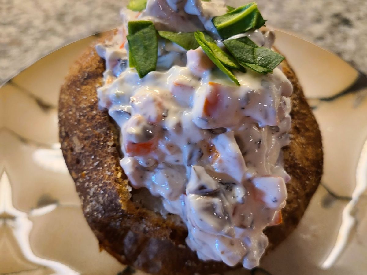 Swedish Baked Potatoes with Vegetarian Filling